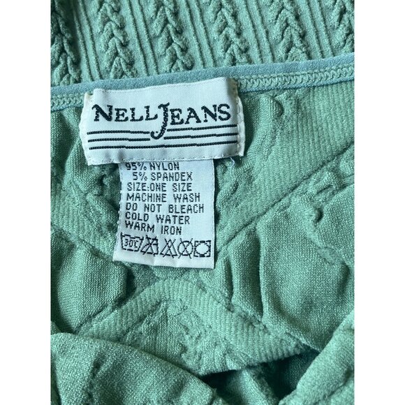 Y2K Nell Jeans Camisole Tank Top Womens OS Pastel Green Solid Whimisgoth Grunge - Picture 4 of 6